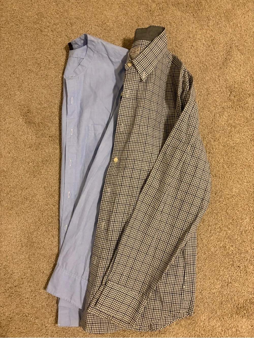 J. Crew Light Blue Band-Collar Shirt